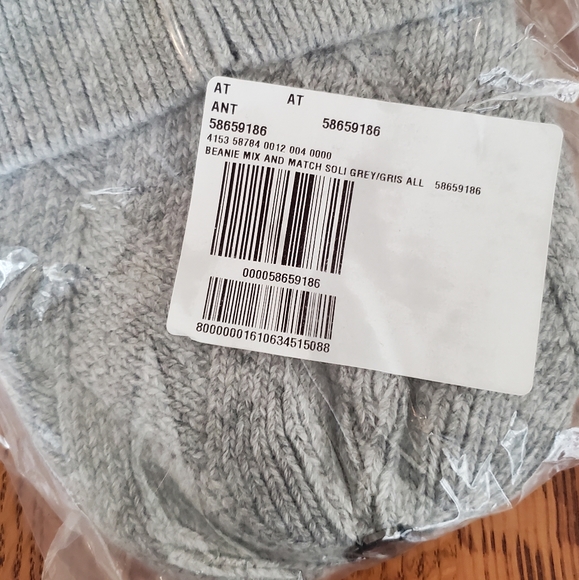 Anthropologie Pick-a-pom Beanie Base - grey - Picture 6 of 9